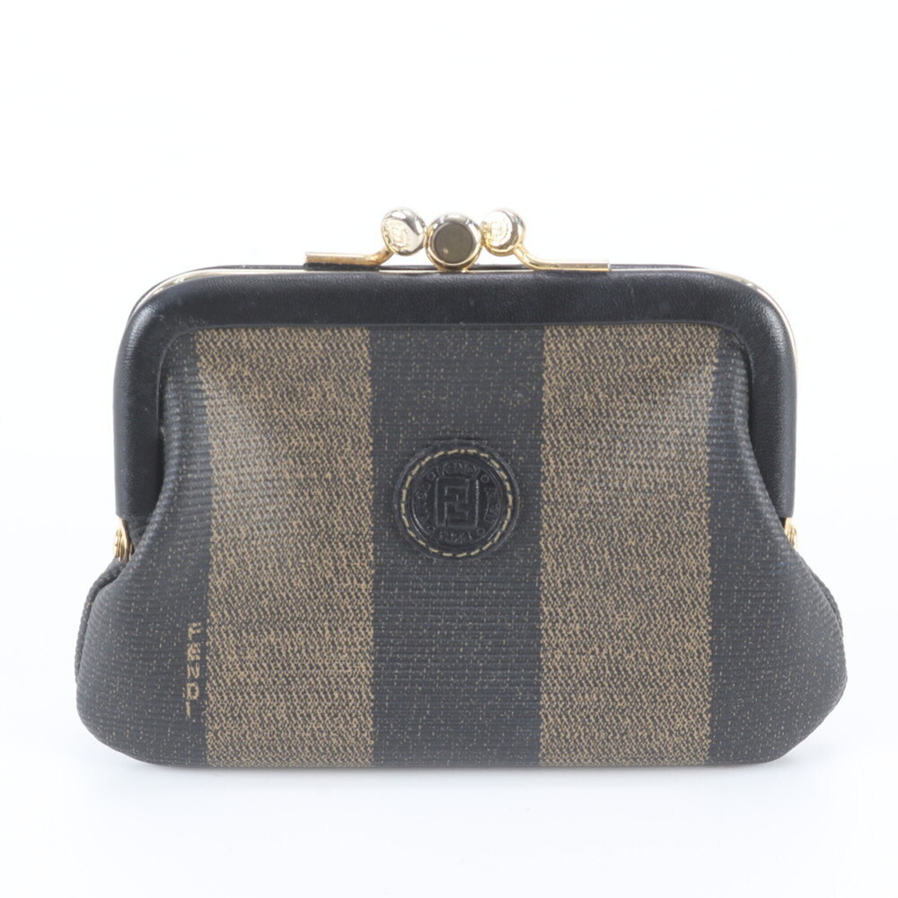 Fendi Pecan Leather Wallet/Coin Purse, Compact Wallet for Women